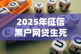 2025年征信黑户网贷生死指南