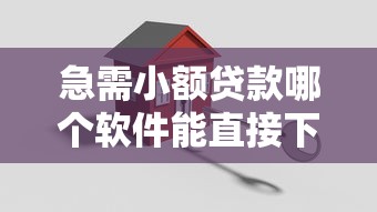 急需小额贷款哪个软件能直接下款 要正规安全秒到账的