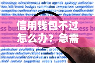信用钱包不过怎么办？急需快速通过审核的解决办法