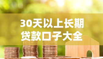 30天以上长期贷款口子大全