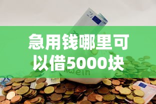 急用钱哪里可以借5000块钱