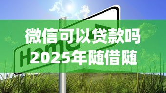 微信可以贷款吗2025年随借随还的能选的真的很多！本文详细枚举这5个黑户网贷app！