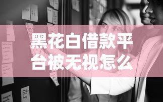 黑花白借款平台被无视怎么办
