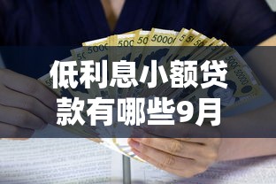 低利息小额贷款有哪些9月口碑好的能选的选项真不少！本篇为您深入力荐这5个借款口子！