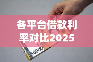各平台借款利率对比2025年全网震惊！隆重探讨5个1000元好过的网贷_1