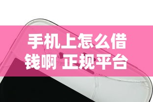 手机上怎么借钱啊 正规平台呢9月众人测试报告！专业陈列这5个正规网贷口子手机上贷款