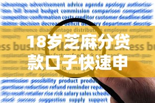 18岁芝麻分贷款口子快速申请