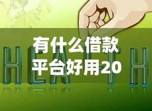 有什么借款平台好用2025年重要提醒！今日详述这5个贷款口子好用软件_1