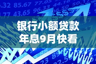 银行小额贷款年息9月快看这5个！本篇为您深入归总！