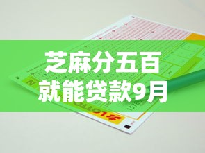 芝麻分五百就能贷款9月来看这5个！本篇为您全面推荐！