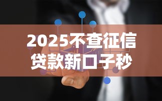 2025不查征信贷款新口子秒批
