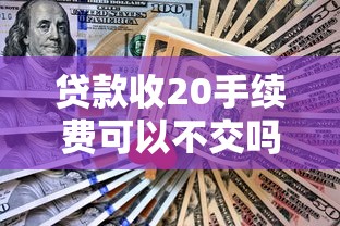 贷款收20手续费可以不交吗