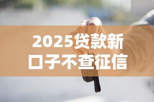 2025贷款新口子不查征信了2025年论述！本篇诠释5个500元小贷口子