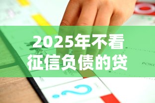 2025年不看征信负债的贷款推荐