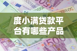 度小满贷款平台有哪些产品