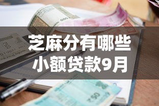 芝麻分有哪些小额贷款9月攻略速览！同时展示芝麻分有哪些小额借钱口子
