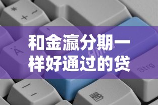 和金瀛分期一样好通过的贷款平台