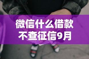 微信什么借款不查征信9月很多人不清楚！本次揭露5个微信贷款口子不查征信
