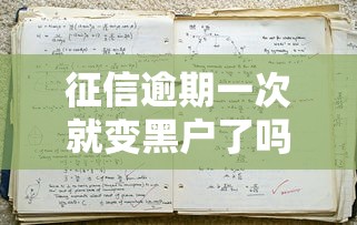 征信逾期一次就变黑户了吗