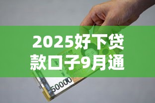 2025好下贷款口子9月通过率技巧！热门五个2025借款平台容易下网贷