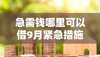 急需钱哪里可以借9月紧急措施！带您解析五个急需贷款网贷口子平台可以借