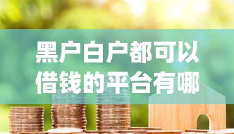 黑户白户都可以借钱的平台有哪些？为您收集5个网贷口子能借给黑户白户钱_1