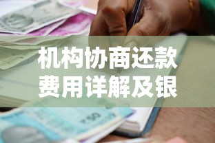 机构协商还款费用详解及银行流程