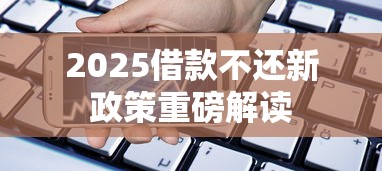 2025借款不还新政策重磅解读