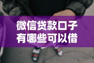 微信贷款口子有哪些可以借款2025年研讨这5个！本篇为您全面筛选！