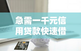 急需一千元信用贷款快速借款攻略