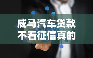 威马汽车贷款不看征信真的吗
