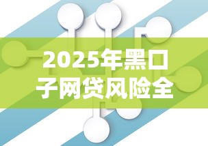 2025年黑口子网贷风险全解析