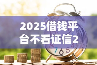 2025借钱平台不看证信2025年借款实战归纳！顺便挖掘这五个2025网贷口子不看征信借款