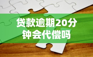 贷款逾期20分钟会代偿吗