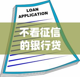 不看征信的银行贷款快速申请指南