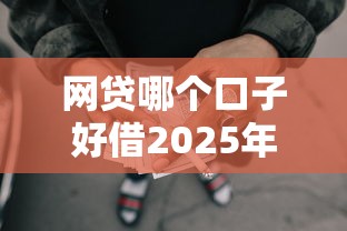 网贷哪个口子好借2025年必备通道！汇集这5个贷款平台容易借