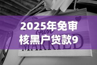 2025年免审核黑户贷款9月圈内高评！为您归纳这5个2025免审核黑户借钱app