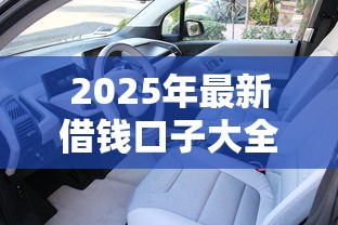 2025年最新借钱口子大全