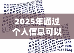 2025年通过个人信息可以办网贷吗，解说五个借款信息可以办贷款平台