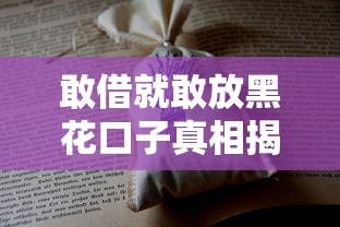 敢借就敢放黑花口子真相揭秘