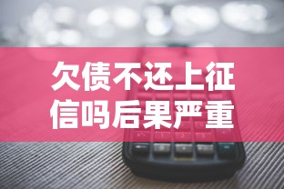 欠债不还上征信吗后果严重吗