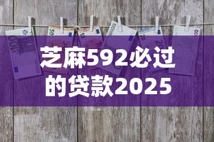芝麻592必过的贷款2025年品鉴这五个！本次筛选芝麻592必过的网贷口子