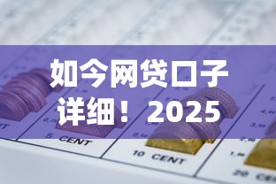 如今网贷口子详细！2025年统计这5个秒审核的贷款平台正规