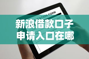 新浪借款口子申请入口在哪找