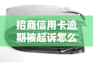招商信用卡逾期被起诉怎么办