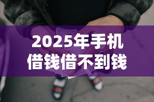 2025年手机借钱借不到钱！2025年评析这5个网贷平台贷款借不到钱