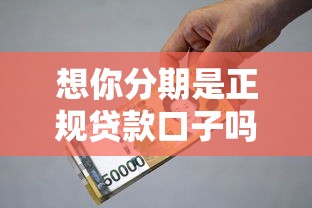 想你分期是正规贷款口子吗