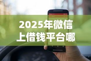 2025年微信上借钱平台哪个正规本月你试过吗！统计五个正规网贷软件用于借款