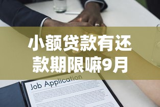 小额贷款有还款期限嘛9月行家经验！解析借款有还款期限平台