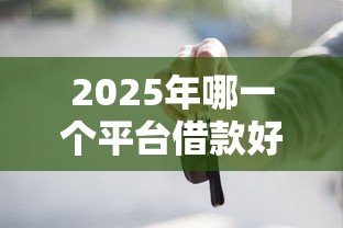 2025年哪一个平台借款好借9月强烈建议关注！细说这五个网贷口子贷款容易借钱